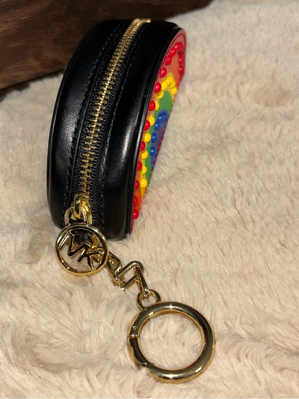 Michael Kors Rainbow Coin Purse keychain/bag charm - Picture 4 of 7